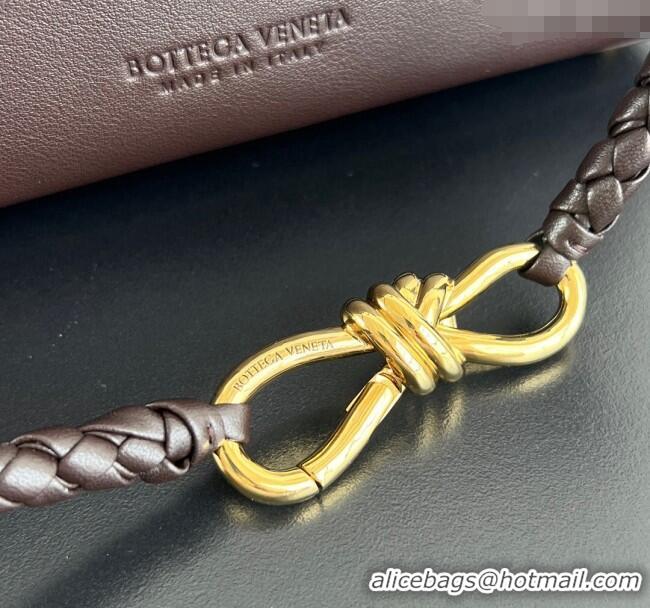 Well Crafted Bottega Veneta Small Andiamo Top Handle Bag in Calfskin Leather 810213 Fondant Brown 2025
