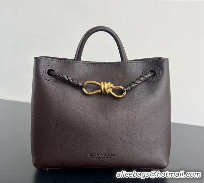 Well Crafted Bottega Veneta Small Andiamo Top Handle Bag in Calfskin Leather 810213 Fondant Brown 2025