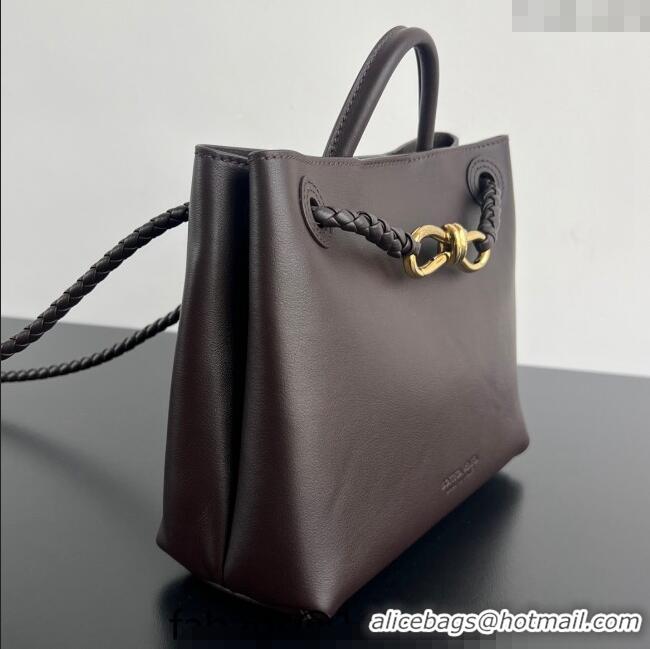 Well Crafted Bottega Veneta Small Andiamo Top Handle Bag in Calfskin Leather 810213 Fondant Brown 2025