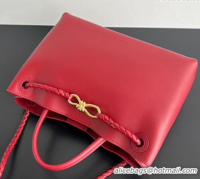 Buy Discount Bottega Veneta Medium Andiamo Top Handle Bag in Calfskin Leather 810214 Red 2025