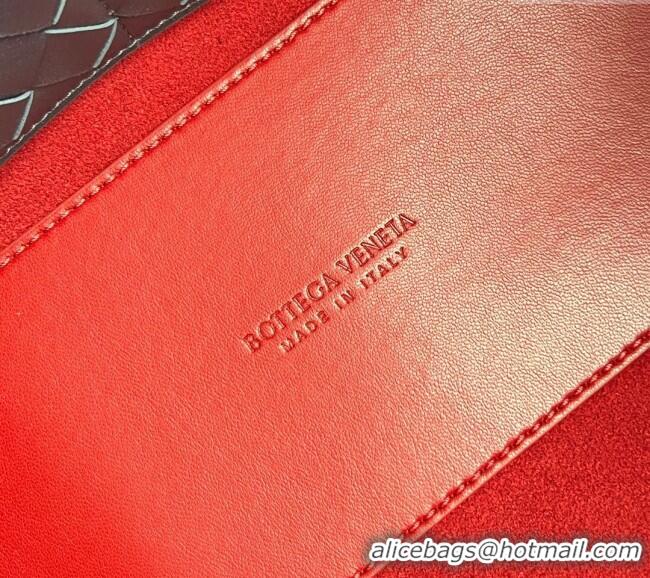 Buy Discount Bottega Veneta Medium Andiamo Top Handle Bag in Calfskin Leather 810214 Red 2025