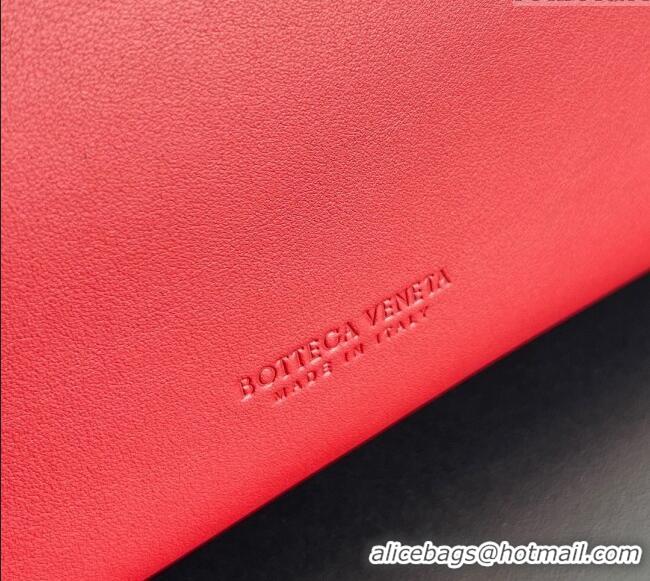 Buy Discount Bottega Veneta Medium Andiamo Top Handle Bag in Calfskin Leather 810214 Red 2025