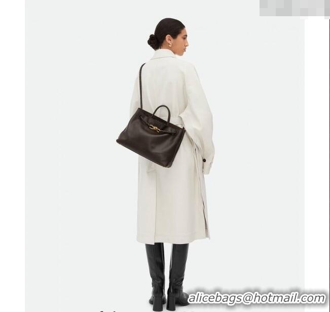 Best Product Bottega Veneta Medium Andiamo Top Handle Bag in Calfskin Leather 810214 Fondant Brown 2024