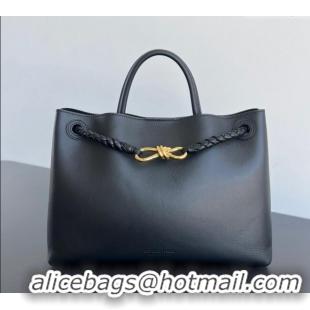 Grade Quality Bottega Veneta Medium Andiamo Top Handle Bag in Calfskin Leather 810214 Black 2024