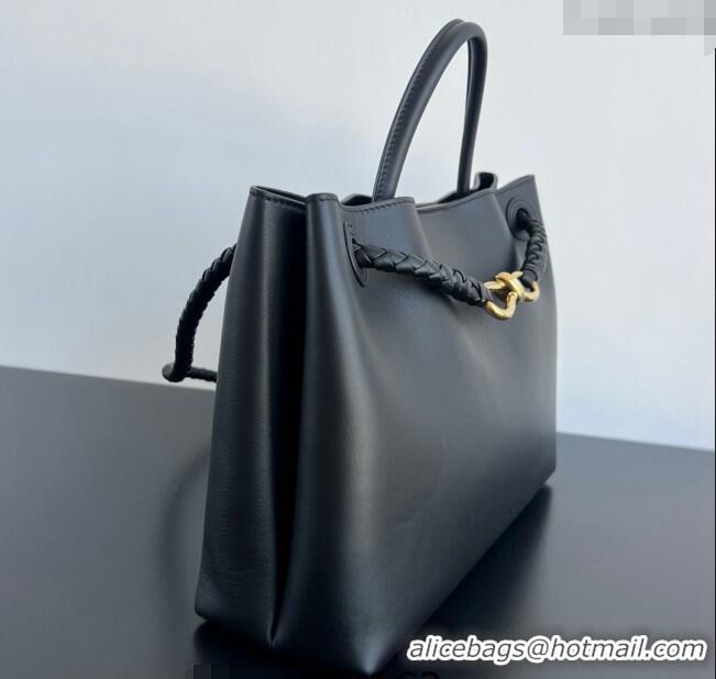 Grade Quality Bottega Veneta Medium Andiamo Top Handle Bag in Calfskin Leather 810214 Black 2024