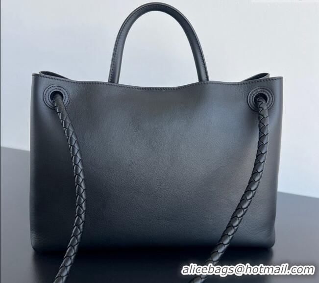 Grade Quality Bottega Veneta Medium Andiamo Top Handle Bag in Calfskin Leather 810214 Black 2024