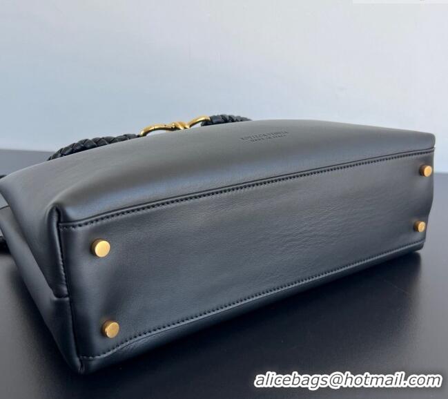 Grade Quality Bottega Veneta Medium Andiamo Top Handle Bag in Calfskin Leather 810214 Black 2024