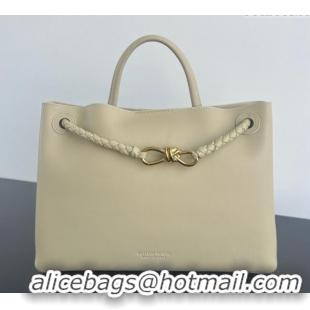 Good Taste Bottega Veneta Medium Andiamo Top Handle Bag in Calfskin Leather 810214 Light butterscotch Beige 2025