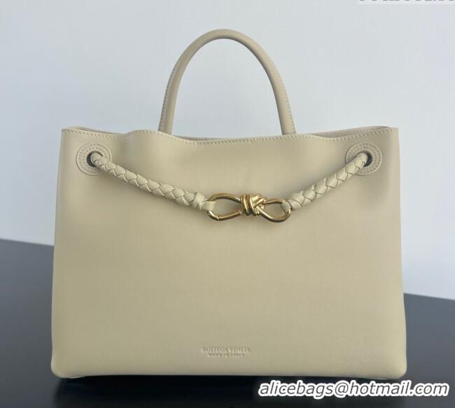 Good Taste Bottega Veneta Medium Andiamo Top Handle Bag in Calfskin Leather 810214 Light butterscotch Beige 2025
