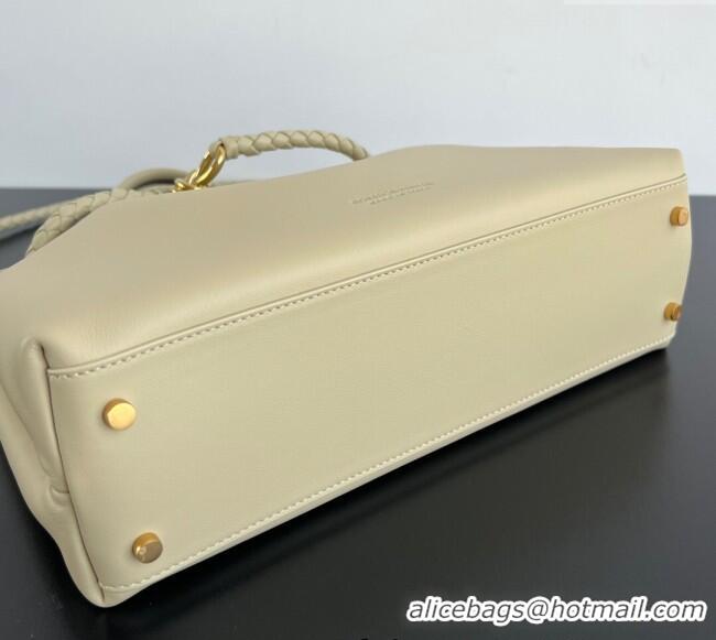Good Taste Bottega Veneta Medium Andiamo Top Handle Bag in Calfskin Leather 810214 Light butterscotch Beige 2025