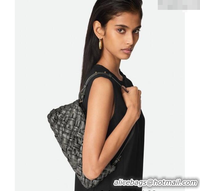 Buy Discount Bottega Veneta Kalimero Cha-Cha Clutch Bag in Intrecciato Leather 785780 Lapilli Grey 2025