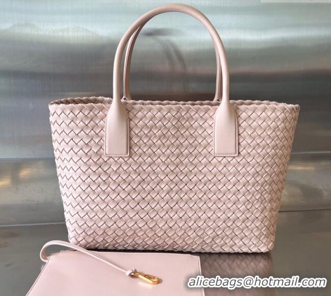 Affordable Price Bottega Veneta Medium Cabat Tote Bag in Intrecciato Leather 608810 Lotus Pink 2025