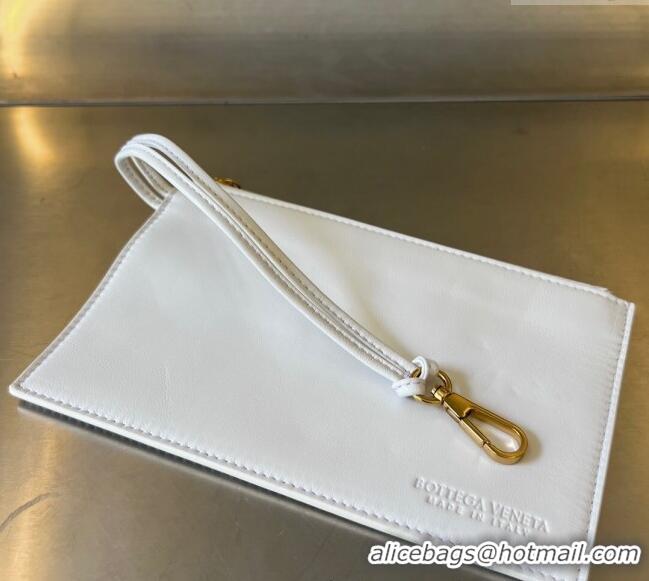 Top Design Bottega Veneta Heart Mini Cabat Tote Bag in Intreccio Leather 709464 White 2025