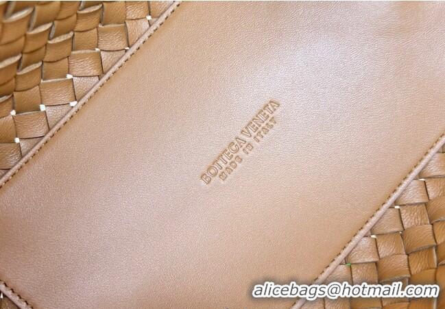 Best Price Bottega Veneta Mini Cabat Tote Bag in Intreccio Leather 709464 Light Brown 2025