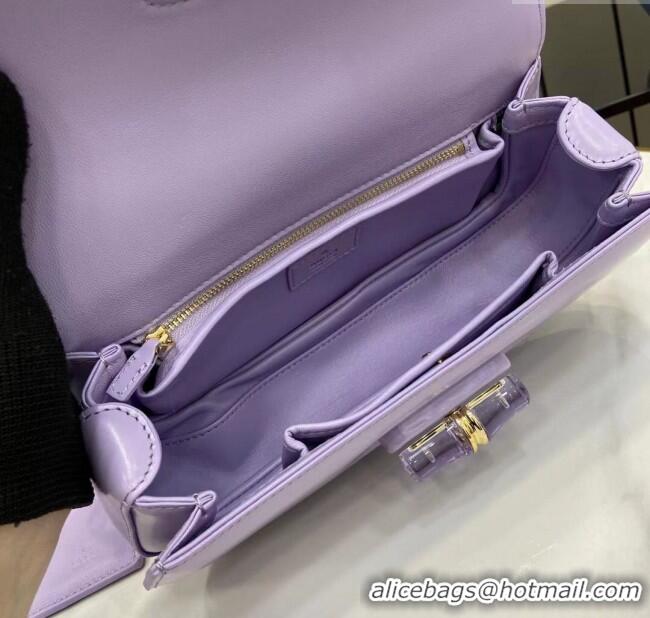 Top Quality Gucci Bamboo Diva Medium Bag in Shiny Leather 827750 Lilac Purple 2025