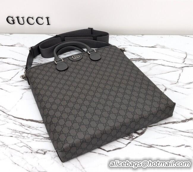 Buy Discount Gucci Mens GG Canvas Tote Bag 792118 Grey 2025