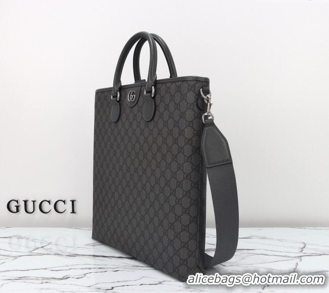 Buy Discount Gucci Mens GG Canvas Tote Bag 792118 Grey 2025