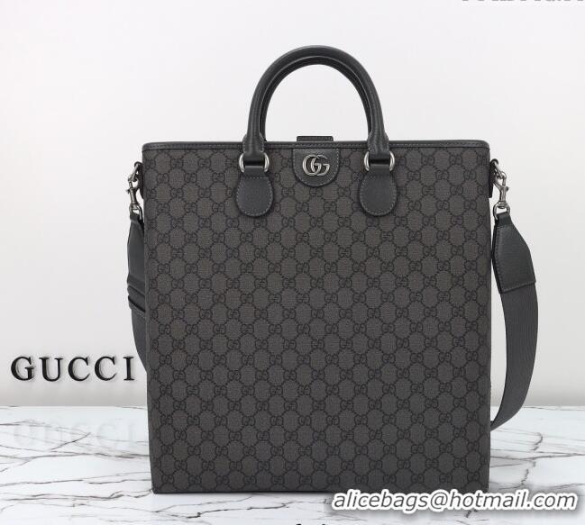 Buy Discount Gucci Mens GG Canvas Tote Bag 792118 Grey 2025