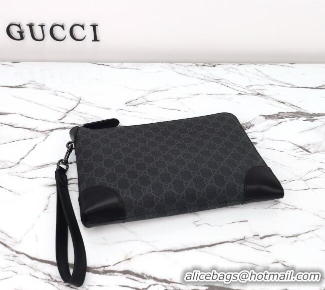 Best Price Gucci Mens GG Canvas Emblem Small Business Case 821156 Black 2025