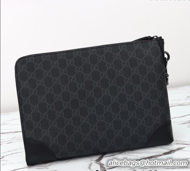 Best Price Gucci Mens GG Canvas Emblem Small Business Case 821156 Black 2025