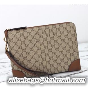 Famous Brand Gucci Mens GG Canvas Emblem Small Business Case 821156 Beige 2025