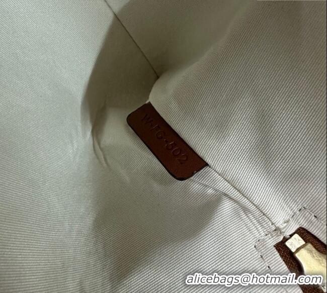 Luxury Discount Celine Small Pouch with Strap in Triomphe Textile and Calfskin 10J502 White 2024