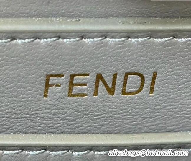 Market Sells Fendi Peekaboo ISeeU Petite Bag in Crocodile Embossed Leather 66805 Dark Grey 2025
