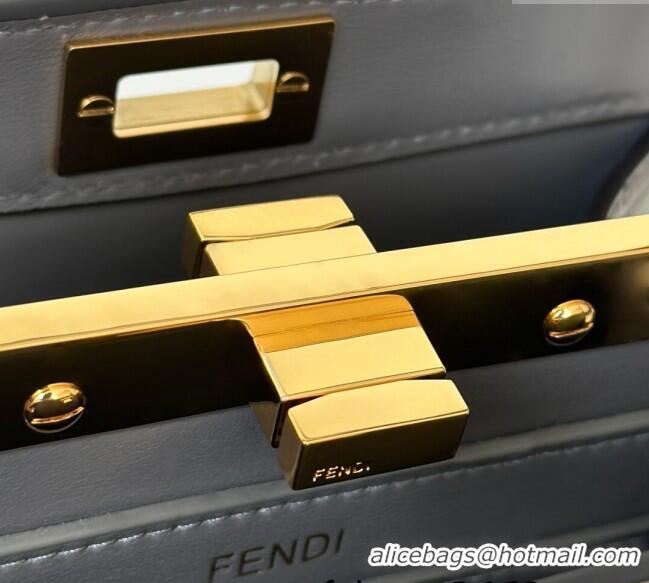 Market Sells Fendi Peekaboo ISeeU Petite Bag in Crocodile Embossed Leather 66805 Dark Grey 2025