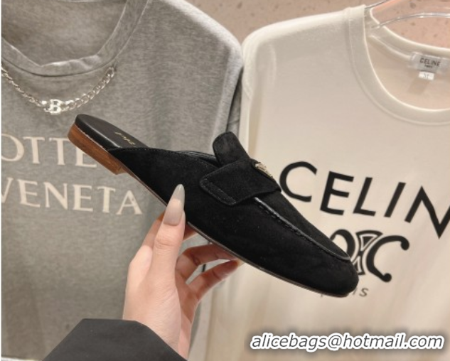 Purchase Prada Suede Mules/Slippers Black 2025 1D766N