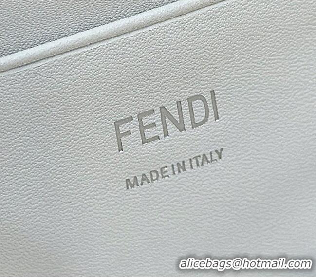 Well Crafted Fendi Baguette Mini Bag in Canvas with FF embroidery 0159S Black/White 2025
