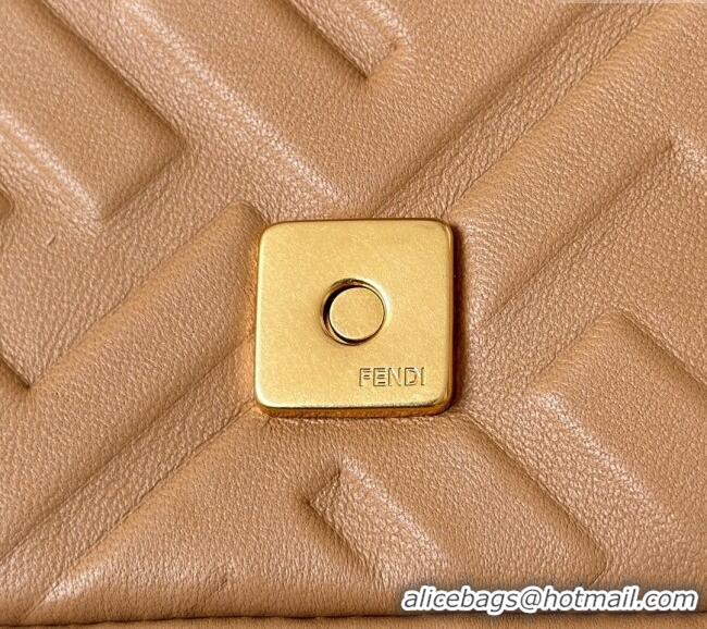 New Fashion Fendi Baguette Mini Nappa Leather Bag 0135S Brown Top Quality 2025