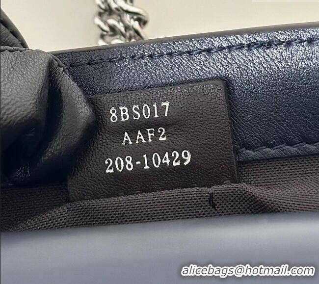 Spot Bulk Fendi Baguette Mini Nappa Leather Bag 0135S Night Fog Blue Top Quality 2025