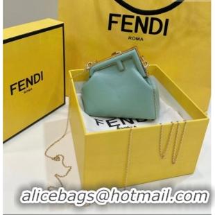 Best Price Fendi First Nano Bag Charm in Nappa Leather 80018S Light Green 2025