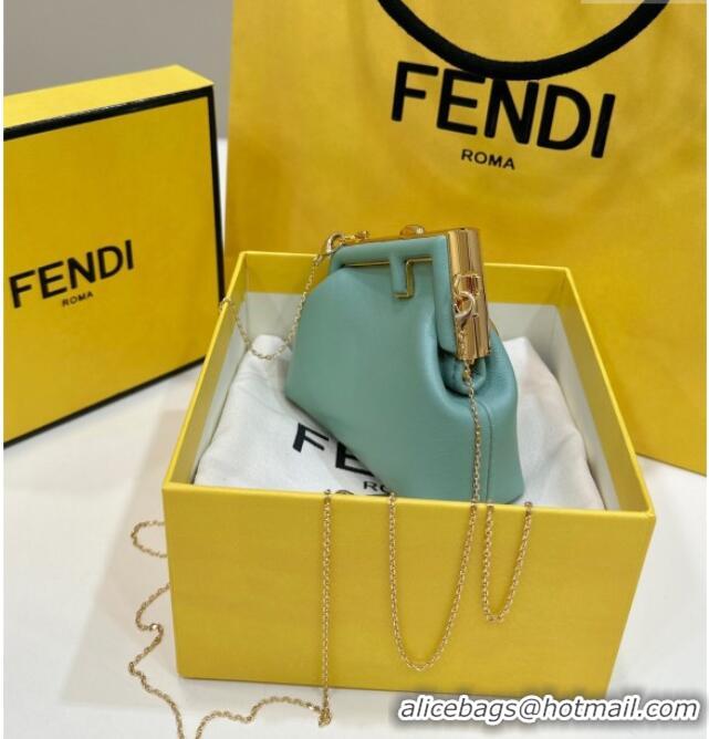 Best Price Fendi First Nano Bag Charm in Nappa Leather 80018S Light Green 2025
