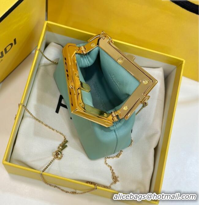 Best Price Fendi First Nano Bag Charm in Nappa Leather 80018S Light Green 2025