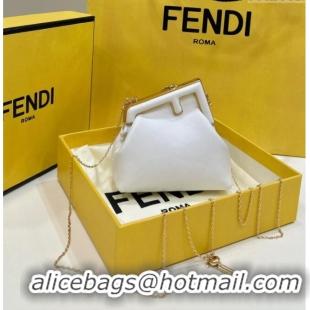 Top Quality Fendi First Nano Bag Charm in Nappa Leather 80018S White 2025