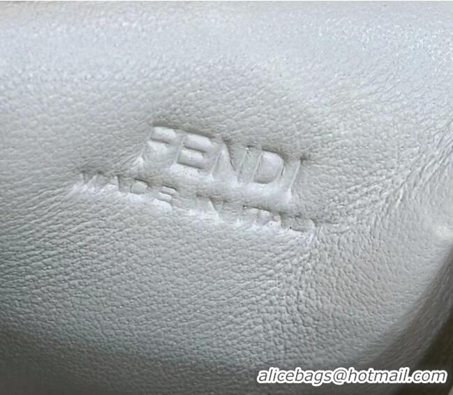 Top Quality Fendi First Nano Bag Charm in Nappa Leather 80018S White 2025