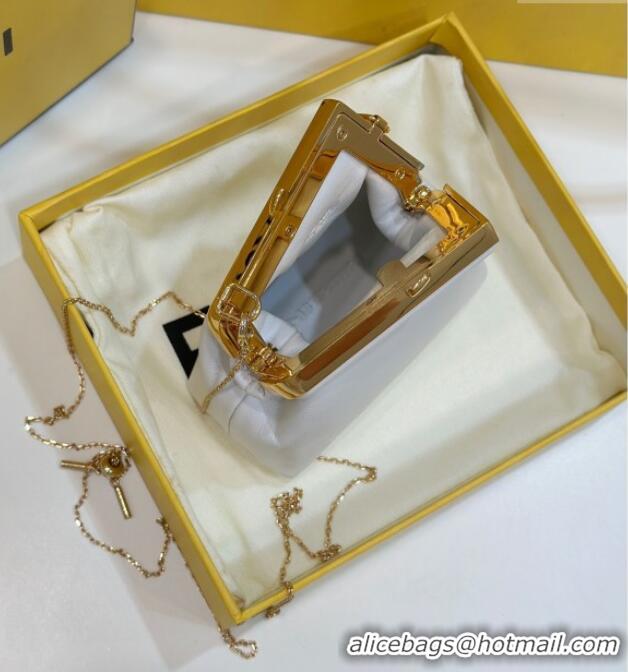 Top Quality Fendi First Nano Bag Charm in Nappa Leather 80018S White 2025