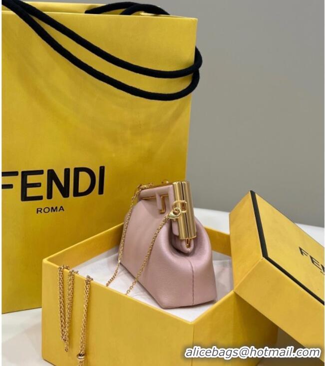Spot Discount Fendi First Nano Bag Charm in Nappa Leather 80018S Light Pink 2025
