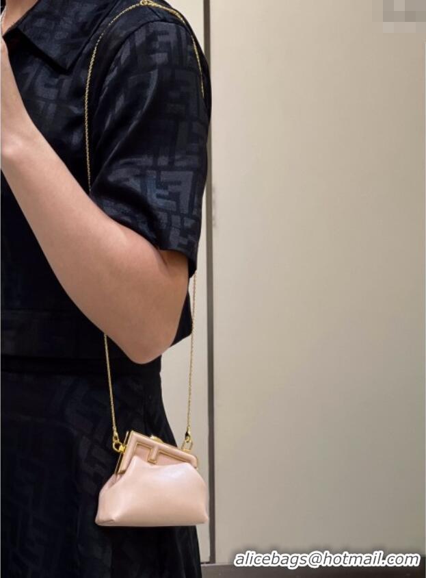 Spot Discount Fendi First Nano Bag Charm in Nappa Leather 80018S Light Pink 2025