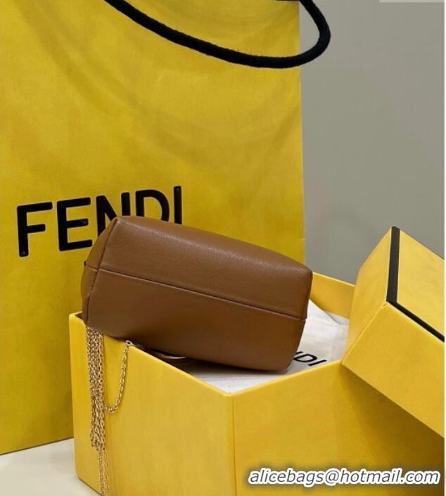 Best Price Fendi First Nano Bag Charm in Nappa Leather 80018S Clay Brown 2025