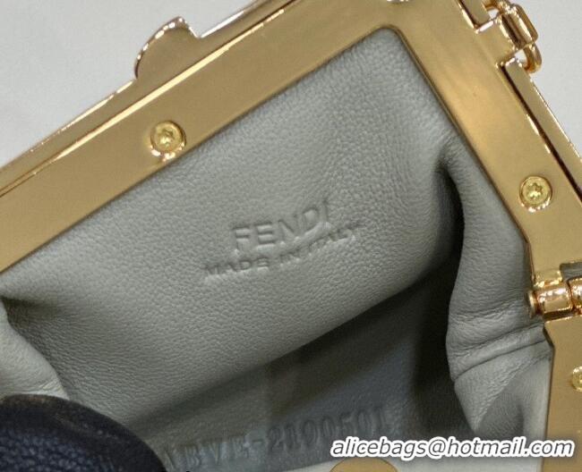 Most Popular Fendi First Nano Bag Charm in Nappa Leather 80018S Dusty Green 2025