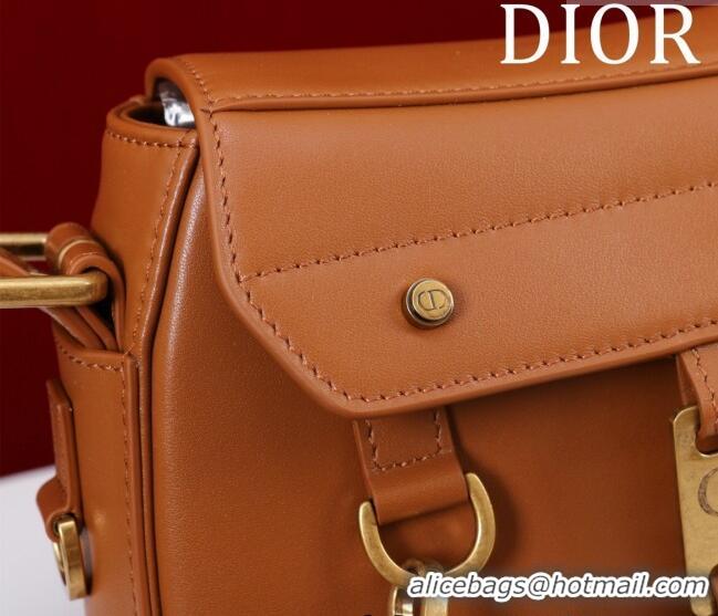 New Design Dior Small Streetchic Bag in Smooth Calfskin Leather 391907 Brown 2025