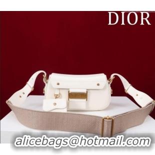 Best Price Dior Small Streetchic Bag in Smooth Calfskin Leather 391907 White 2025