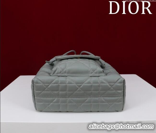 Buy Cheap Dior Small Dior Caro Bucket Bag in Macrocannage Lambskin S5250 Grey 2025