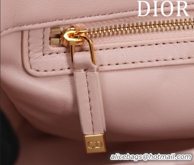 Well Crafted Dior Medium Soft Dior Caro Bag in Macrocannage Lambskin M9253 Powder Pink 2025