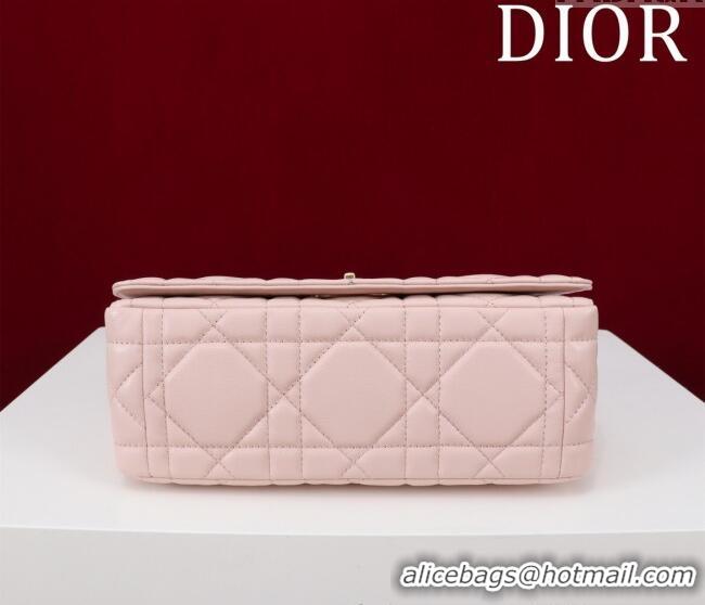 Well Crafted Dior Medium Soft Dior Caro Bag in Macrocannage Lambskin M9253 Powder Pink 2025