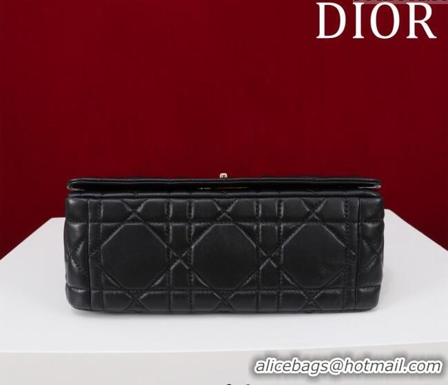 Well Crafted Dior Medium Soft Dior Caro Bag in Macrocannage Lambskin M9253 Black/Gold 2025