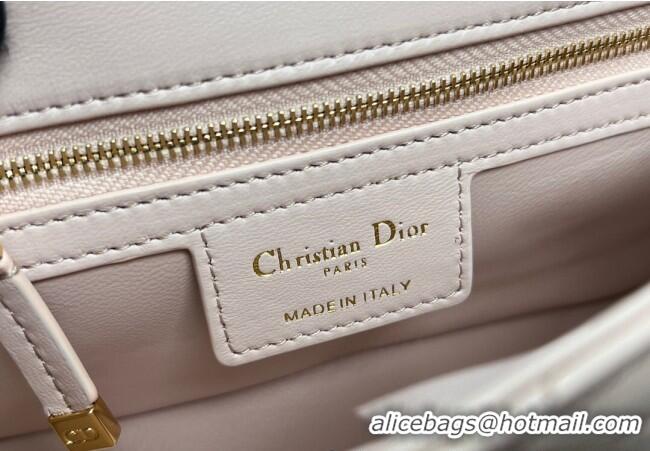 Fashion Cheap Dior Small Soft Dior Caro Bag in Macrocannage Lambskin M9252 Powder Pink 2025