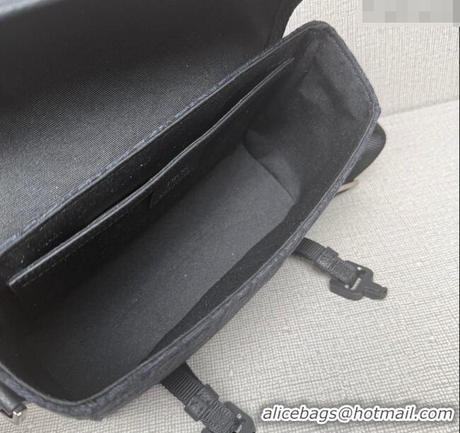 Famous Brand Dior Mens Hit the Road Messenger Bag with Flap in Oblique Jacquard with Grained Calfskin 9271 Black 2025